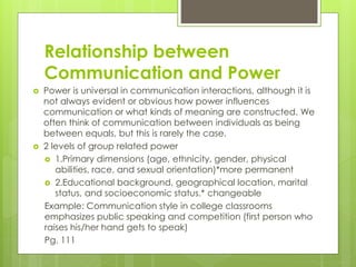 Culture communication context and power.sec 1 | PPTX