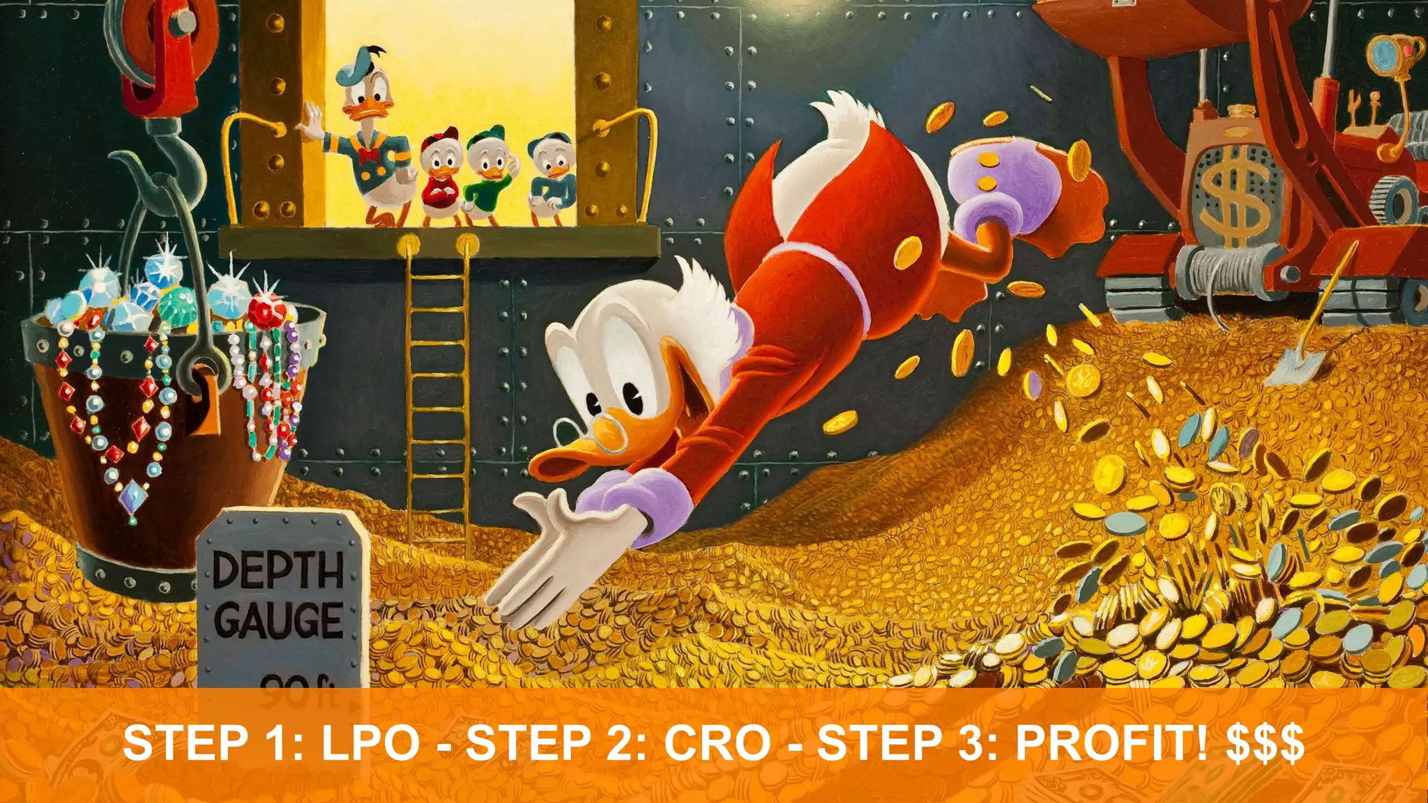 STEP 1: LPO - STEP 2: CRO - STEP 3: PROFIT! $$$
 