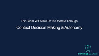 Context Decision Making &Autonomy
This T
eam WillAllow Us T
o Operate Through
 