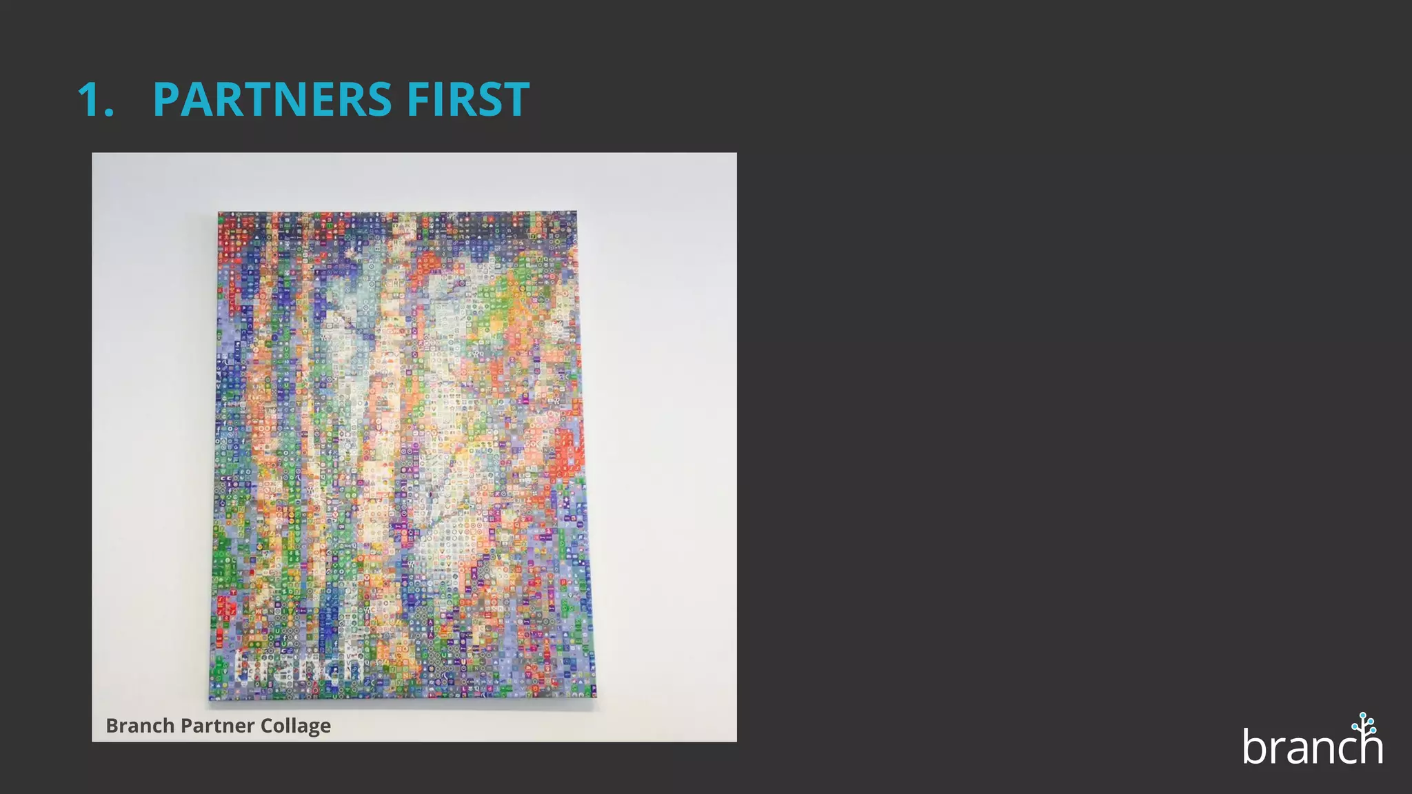 1. PARTNERS FIRST
Branch Partner Collage
 