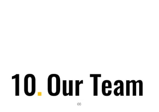 100.
10. Our Team
 