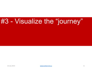 #3 - Visualize the “journey”

11 November 2013

www.torbenrick.eu

11

 