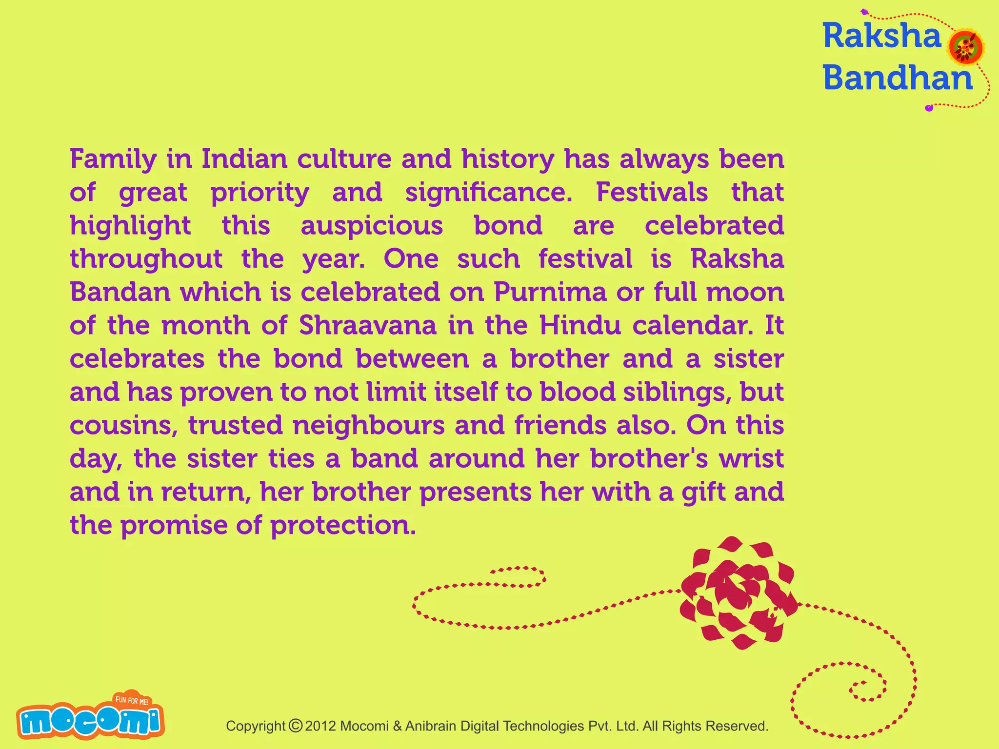 Raksha Bandhan – Festival – Mocomi.com