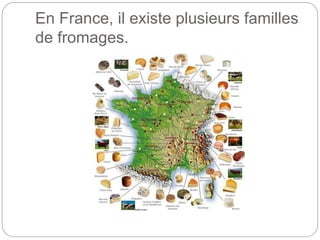 En France, il existe plusieurs familles
de fromages.
 