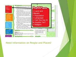 Need Information on People and Places?
 