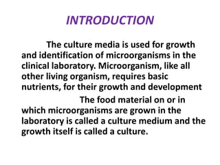 Microbiology Culture Media