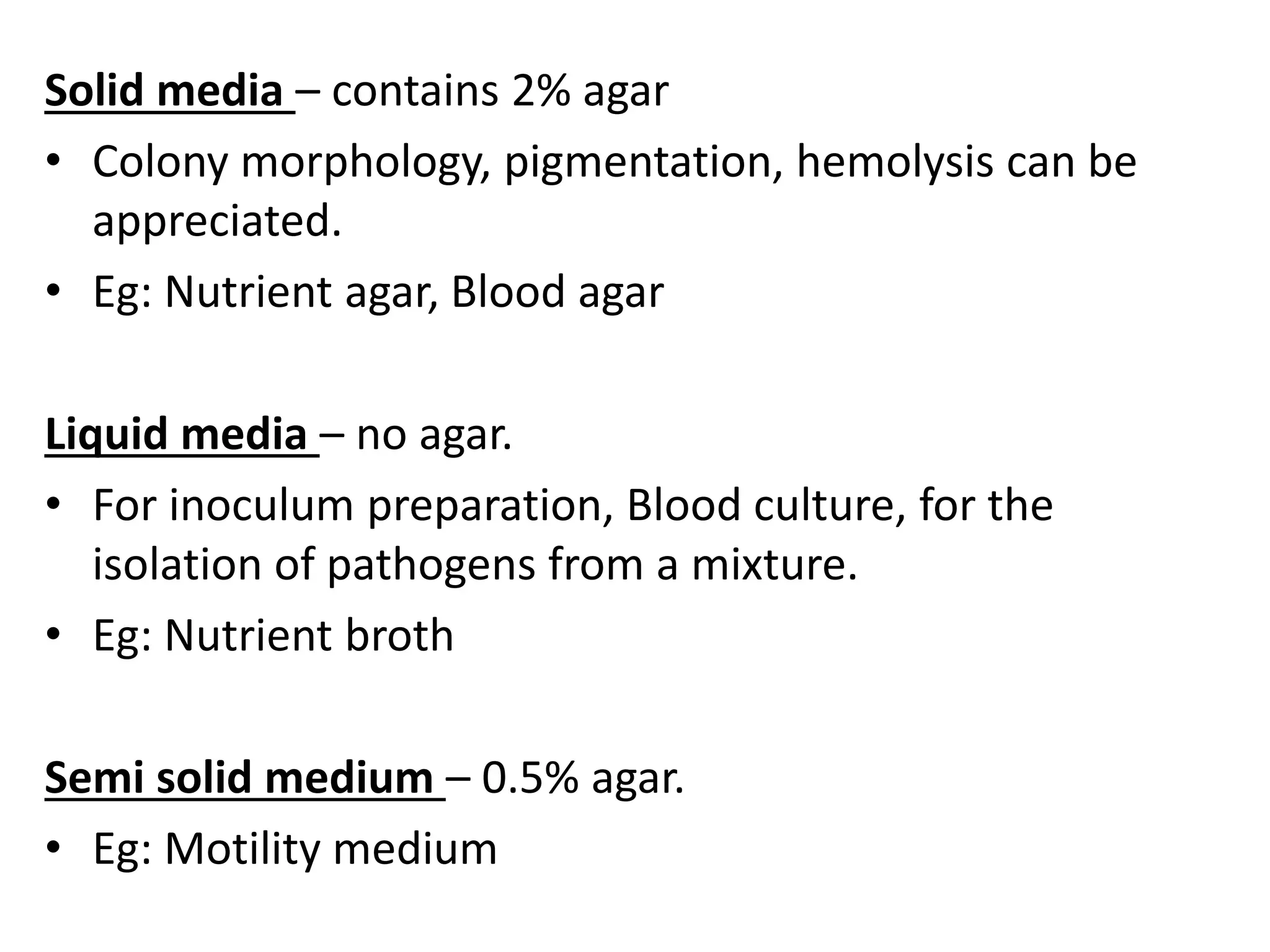 culture Media and its types everything .pptx