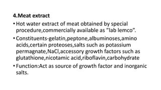 The first liquid artificial culture medium was created by Louis Pasteur ...