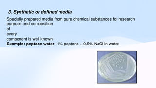 Culture media,types of media ,and their indicaters pptx | PPTX