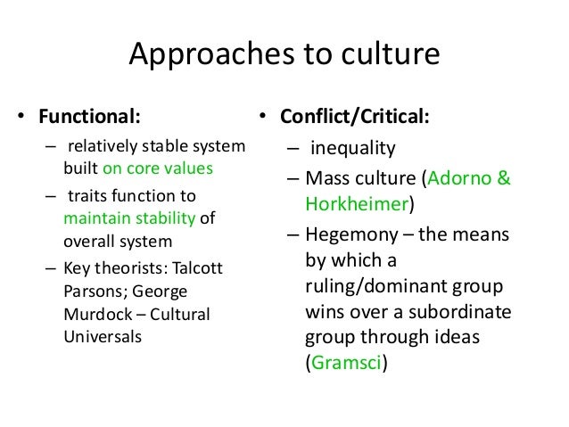 Cultural values and norms