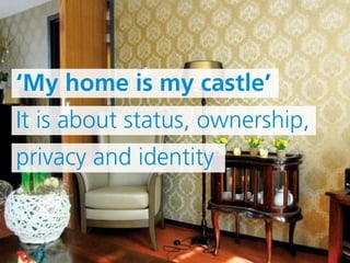 ‘My home is my castle’
   It is about status, ownership,
   privacy and identity


www.institute.nhs.uk | Assisting the NHS in transforming healthcare
 