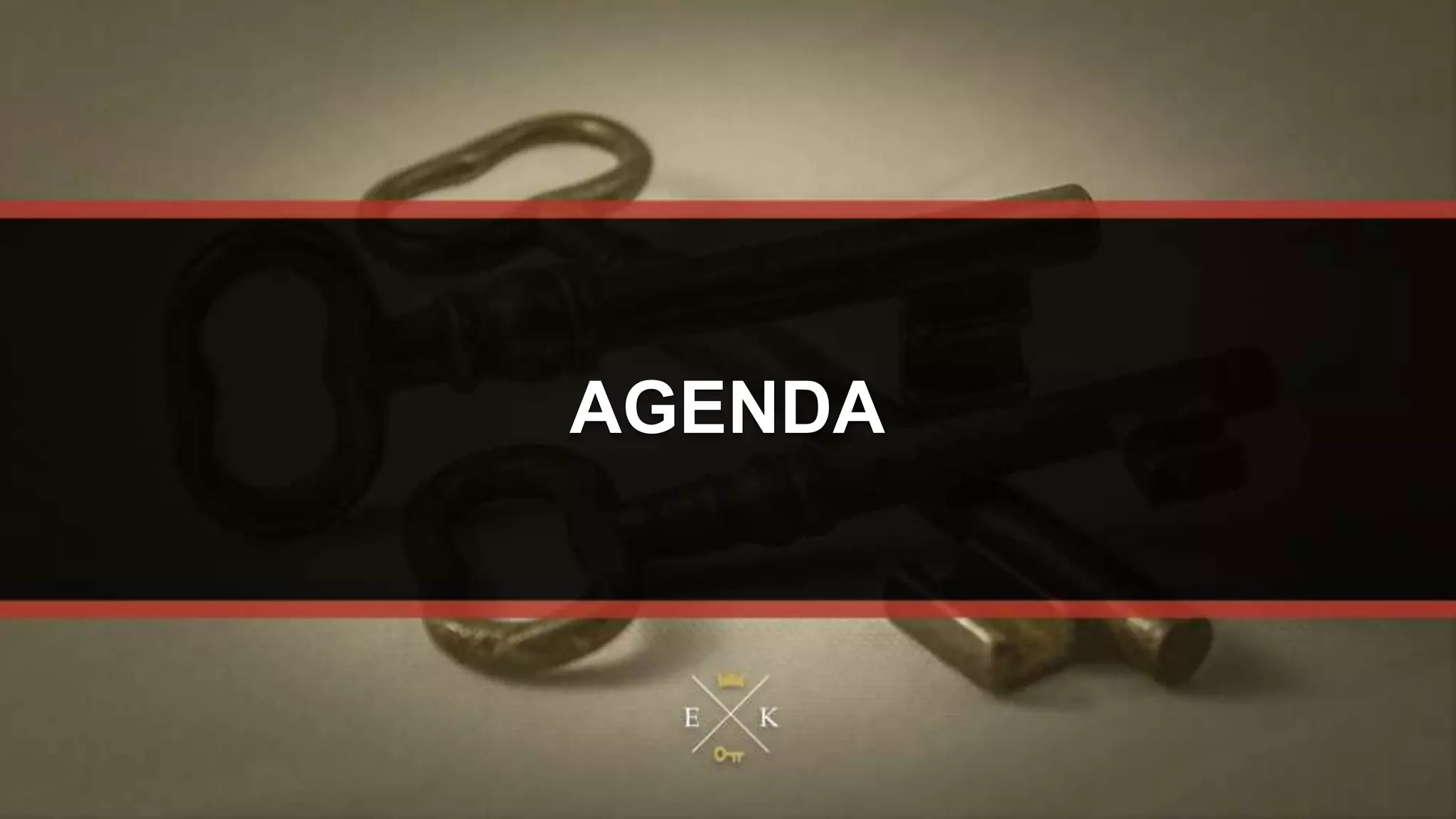 AGENDA
 