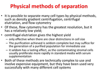 Culture of specialised cells | PPTX