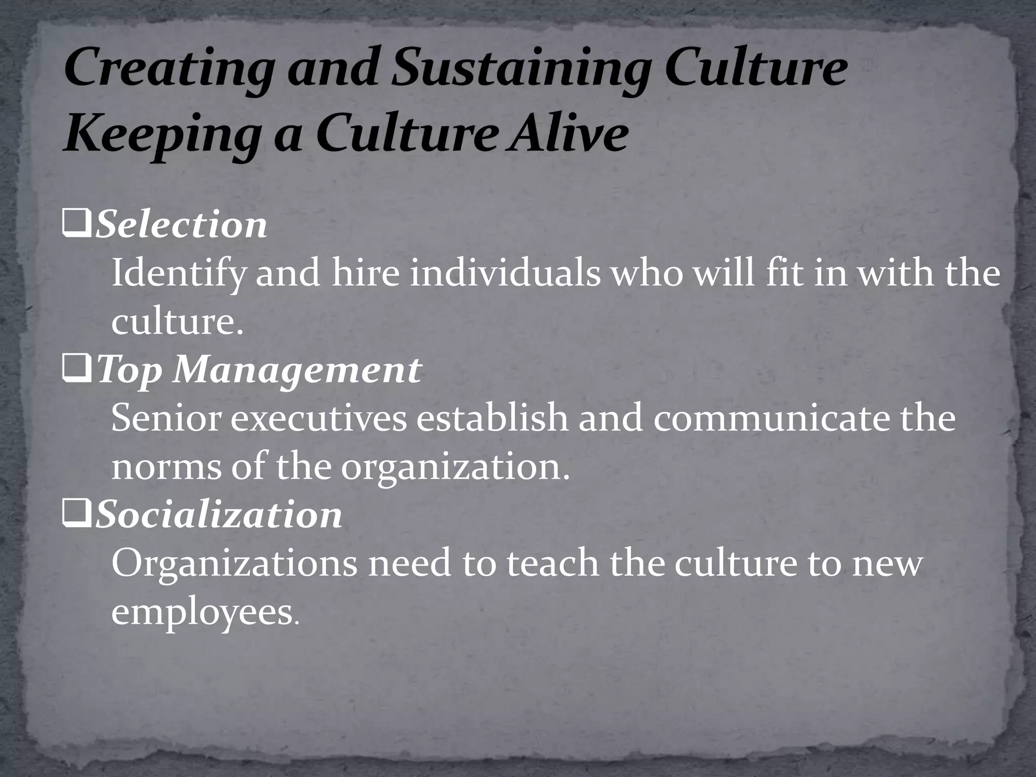 The meaning of cultureA fish only discovers its need for water when it is no longer in itOur own culture is like water to a fishit sustains us we live and breathe through it .