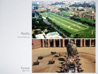 Reality
Fiction
(Ben Hur)
(Circo Massimo)
 