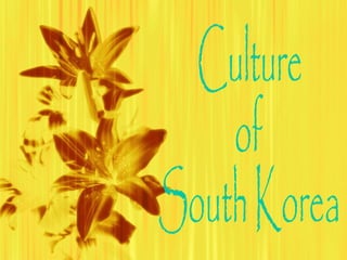 Culture of South Korea 