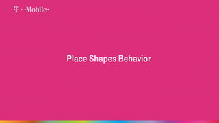 Place Shapes Behavior 
 