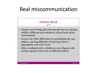 Real miscommunication
 