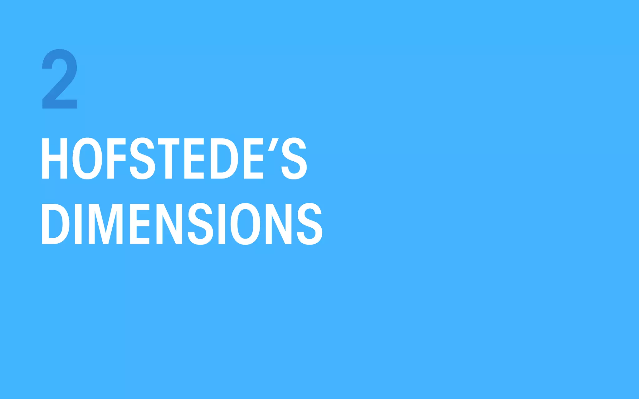 2
HOFSTEDE’S
DIMENSIONS
All material © THE WEB PSYCHOLOGIST LTD. 2013. No unauthorised reproduction or distribution.

 