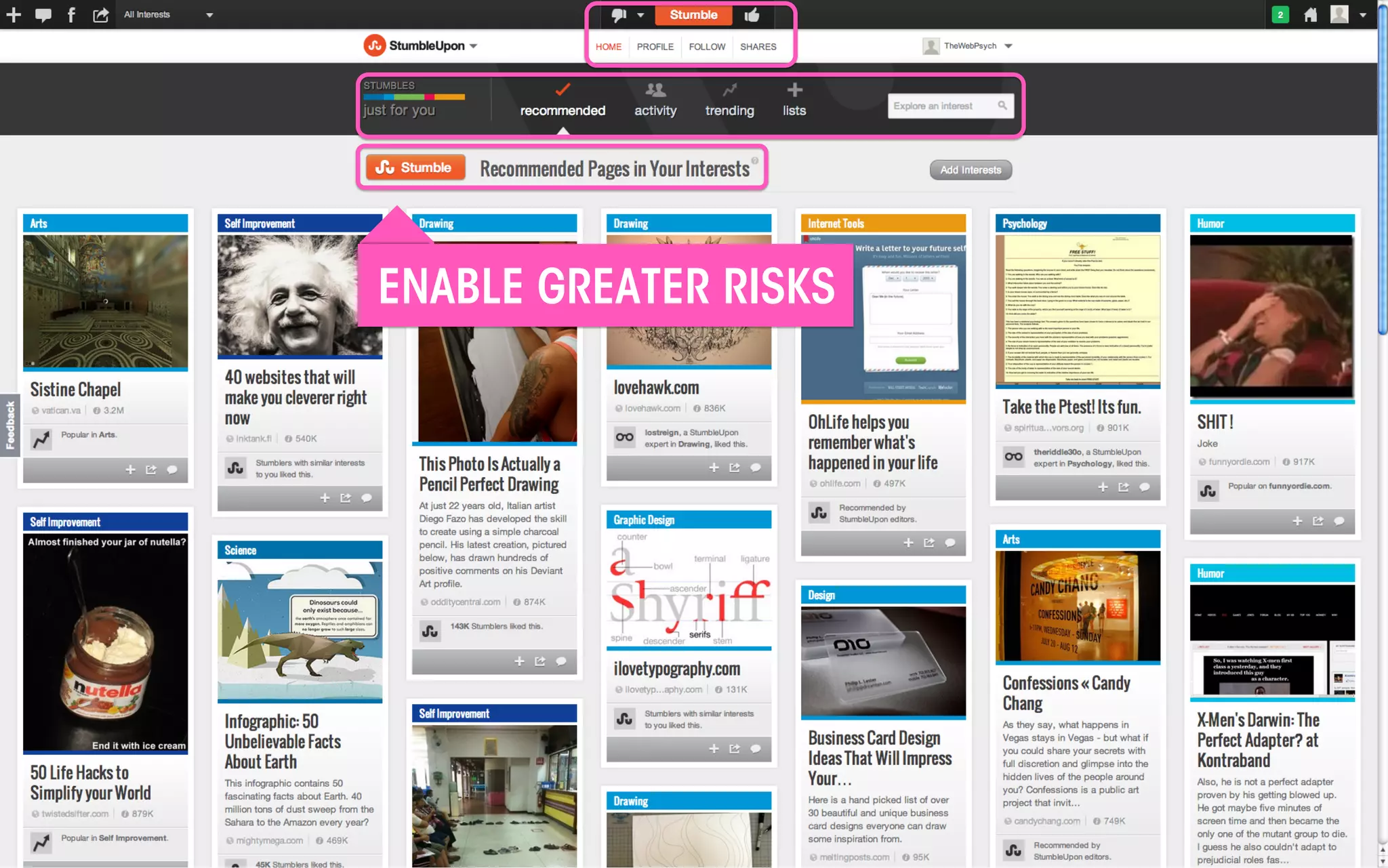 ENABLE GREATER RISKS	
  

All material © THE WEB PSYCHOLOGIST LTD. 2013. No unauthorised reproduction or distribution.

 