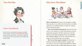 Valve Handbook
One of the most comprehensive handbooks available,
Valve's explains "the choices you're going to be making
...