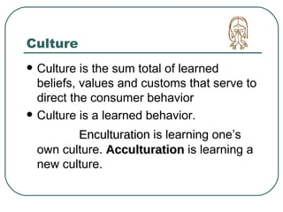 Culture, Subculture And Cross Culture