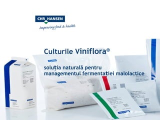 Culturile Viniflora®

soluția naturală pentru
 Vintage 2009 / 2010
managementul fermentației malolactice
 