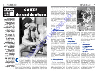 6 5 CULTURISM                                                                                                                                                                             CULTURISM 5 7
                                                                                                             tate, vor ameliora durerea [i          ral, stop~nd progresul.

 Mic ghid pentru
                                CAUZE
                                                                                                             vor facilita vindecarea.               Nu po]i cre[te dac` te
                                                                                                                Cea mai mare gre[eal` pe            supraantrenezi. De
 recunoa[terea                                                                                               care o pute]i face ([i care ar         asemenea afecteaz`

 celor mai                                                                                                   putea avea un efect per-               capacitatea de recu-


 frecvente                  de accidentare                                                                   manent asupra fizicului vostru [i
                                                                                                             asupra pl`cerii de a v` antre-
                                                                                                             na) este am~narea prezent`rii
                                                                                                                                                    perare a sistemului
                                                                                                                                                    muscular [i a sistemului
                                                                                                                                                    nervos - ATP-ul (adeno-




                                                                                                                                  O
                                                                                                             la un medic sportiv dac` dure-         zintrifosfat, un compus
         Accidentarea                                                                                        rea sau/[i tumefac]ia provoca-         energetic din celule) [i
  este o amenin]are                                                                                          t` de un exerci]iu persist` mai        rezervele de glicogen




                                                                                                                                .R
  permanent` chiar                                                                                           mult` vreme.                           suferind o deple]ie
                                                                                                                Cele mai frecvente zece             sever` c~nd organis-
     [i pentru cel mai
                                                                                                             cauze de accidentare, de               mul trece printr-o peri-
        precaut dintre                                                                                       care culturi[tii ar trebui s` se fe-   oad` de „furtun`” me-




                                                                                                                      M
culturi[ti. S` mpingi                                                                                       reasc` cu predilec]ie, sunt ur-        tabolic`. çntr-o aseme-
     fierul rece [i dur,                                                                                     m`toarele:                             nea stare de sl`biciune
s`-l ridici, s`-l supui                                                                                                                             nu este de mirare c`




                                                                                                             IS
        voin]ei - exist`                                                                                     1. Lipsa                               atle]ii se accidenteaz`,
                                                                                                                                                    mai ales dac` vor cu
    ceva periculos n                                                                                           de concentrare                      orice pre] s` ridice gre-
        aceste ac]iuni                                                                                          Dac` e[ti distras de ceva,          ut`]i mari. Solu]ia ar fi s` reduc`   poate da acel mic impuls care




                                                                                                 R
  obi[nuite din via]a                                                                                        preocupat sau pur [i simplu            num`rul antrenamentelor la            s` te ajute s` faci ultima
    unui culturist. Dar                                                                                      f`r` chef n timp ce te antre-         trei-patru pe s`pt`m~n` [i s`         repetare, pe care ai fi ratat-o
        cum altfel po]i                                                                                      nezi, ai mari [anse s` te acci-        nu fac` antrenamente mai              f`r` interven]ia lui. Un ajutor




                                                                                                U
  obliga organismul                                                                                          dentezi. Prive[te un culturist         lungi de o or`.                       de valoare trebuie s` fie
       s` se dezvolte?                                                                                       campion n timp ce se antre-           3. Ajutor                             puternic, sensibil [i totdeauna




                                                                                   LT
                                                                                                             neaz` [i vei observa cu sigu-                                                atent [i con[tient de faptul c`
      Cea mai u[oar`                                                                                                                                   insuficient
                                                                                                             ran]` nivelul nalt al concen-                                               s-ar putea s` cedezi.
       metod` de a-[i                                                                                        tr`rii. Acesta se dezvolt` pe             din partea
  distruge cariera [i                                                                                        parcurs; atle]ii [i formeaz` n
                                                                                                                                                       partenerului                       4. Folosirea
de a-[i ruina viitorul                                                                                       timp o rutin` care le permite
                                                                                                                                                                                             incorect`
                                                                           U
   pentru un culturist                                                                                       s` se concentreze eficient asu-              Dac` te-ai antrenat mult
 este o accidentare                                                                                          pra activit`]ii pe care o desf`-       timp, n cele din urm` vei ajun-         a repet`rilor
                                                                                                             [oar`. Mai mult` concentrare           ge la un punct n care vei
           invalidant`;                                                                                                                                                                      tri[ate
                                                                     C

                                                                                                             nseamn` mai mult` greutate            avea nevoie de un partener
   de aceea trebuie                                                                                          pe bar`. Mai mult` greutate            care s` te ajute la unele exer-          [i a repet`rilor
           s` fie un pic                                                                                     nseamn` mai mult` dezvol-             ci]ii, incluz~nd genuflexiunile [i
                                                                                                                                                                                             for]ate
                                                           P


      clarv`z`tor [i s`                                                                                      tare. Dar mai mult` greutate           mpins pentru pectorali. C~nd
    nve]e s` previn`                                                                                        poate duce [i la accidentare,          lucrezi a[a de tare cum ar               Repet`rile tri[ate [i cele for-
                                             O



              posibilele                                                                                     dac` nu umbli atent cu ea.             trebui, din c~nd n c~nd mai          ]ate sunt tehnici avantajoase,
  accidente n sal`.                                                                                         Solu]ia este s` te antrenezi           ratezi c~te o repetare. Nu ar fi      care permit sportivului s` se
                                                                                                             inteligent.                            nimic r`u n asta - este un           antreneze deasupra limitei
     Po]i atinge acest


                            C
                                            T




                                      ele mai obi[nuite acci-        este mult mai probabil s` se pro-                                              semn c` lucrezi la limita maxi-       normalului. Trec~nd de punctul
   nivel numai dac`
     e[ti atent la felul
                                      dente, suficient de seve-      duc` atunci c~nd forma este in-         2. Antrenamente                        m`, ceea ce este un lucru             de epuizare, mu[chiul este for-
                                      re nc~t s` oblige sporti-     corect` [i greutatea prea mare.                                                foarte bun c~nd nu exagerezi.         ]at cu adev`rat s` creasc`.
        cum r`spunde                  vul s` nu se mai antrene-      Un tratament scurt cu antiinflama-         prea frecvente                      Totu[i c~nd tragi at~t de tare        C~nd sunt efectuate incorect,
   organismul t`u la                  ze, sunt inflama]iile ten-     toare (aspirin`, ibuprofen, napro-        Care este leg`tura ntre su-         ai nevoie de un partener com-         repet`rile for]ate [i cele tri[ate
  diversele solicit`ri,     doanelor, mai ales cele ale um`-         xen - prescrise de medic), asocia-      praantrenare [i accidentare?           petent. Un bun ajutor este            l pot scoate din ritm pe cel ce
                            rului (mu[chii rotatori), ale cotului    te sau nu cu fizioterapie, [i binen-   Supraantrenarea are un impact          acela care intervine atunci           se antreneaz`. Greutatea de-
      [i faci ajust`ri n
                            (mai ales tricepsul) [i ale genun-       ]eles, evitarea din acel moment a       negativ asupra tuturor nivelelor       c~nd cel ce se antreneaz` se          vine brusc mult prea mare [i
   func]ie de aceste        chiului (rotula). Acestea apar ca        tuturor mi[c`rilor care pot produ-      de energie ale corpului [i asu-        afl` la un pas de a ceda fizic.       este nevoie de interven]ia par-
             observa]ii.    rezultat al exager`rii unor mi[c`ri [i   ce durere n sau n jurul ariei afec-   pra st`rii de s`n`tate n gene-        Partenerul de antrenament ]i         tenerului de antrenament.
 