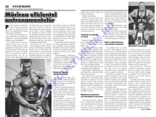 22 5 CULTURISM
revist` difuzat` [i pe internet: www.culturism.freeservers.com




M`rirea eficien]ei
                                                                                                               vitez` mare, sau cu ajutor din        declan[eze mecanismele nor-
                                                                                                               partea picioarelor.                   male în cazul înfomet`rii, c~nd
                                                                                                                  Motivul este iner]ia.              organismul începe s` distrug`


antrenamentelor
                                                                                                                  Pentru a evita acest lucru,        celule musculare pentru a
                                                                                                               efectua]i mi[carea lent, con-         ob]ine aminoacizii absolut
                                                                                                               trolat, 2 secunde p~n` sus [i 2       necesari în procesele vitale
                                                                                                               secunde înapoi. Dac` vi se            supravie]uirii.


P
        entru foarte mul]i dezvol-     c` Viator era un tip mezomorf      [tim dac` il punea la t~mpl`,        pare prea greu, imagina]i-v`            çn privin]a proteinelor, este




                                                                                                                                    O
        tarea masei musculare          împins la extrem [i c` era         dar cu siguran]` Viator nu se        c`-l ave]i pe Arthur Jones cu         mai bine s` consumi mai multe
        este un proces la fel de       extraordinar de dotat genetic      oprea la sf~r[itul seriei dec~t      pistolul la t~mpla dumnea-            dec~t prea pu]ine.
dificil ca negocierile de pace         (s` nu uit`m c` el a c~[tigat      dup` epuizarea total`, a[a           voastr` [i ve]i reu[i.                  Cea mai bun` solu]ie este




                                                                                                                                  .R
dintre arabi [i israelieni.            Mr. America la doar 19 ani) [i     cum îi cerea Arthur care vroia                                             s` consuma]i c~te o por]ie de
   ßi totu[i uneori revistele pri-     c` de fapt el doar reconstruia     s` dovedeasc` c` stilul acesta       Inspira]i [i expira]i                 concentrate proteice între
mesc rapoarte de la diver[i în-        mas` muscular` dup` o pau-         de antrenament [i aparatele          cu for]`                              mese, pentru a v` asigura c`
cep`tori în care se raporteaz`         z` de antrenamente în care         Nautilius sunt extrem de efici-                                            nu duce]i lips` de aminoacizi.




                                                                                                                        M
cre[teri uneori incredibile.           pierduse aceste kg., este totu[i   ente. ßi a reu[it.                       Peste tot g`se[ti sportivi care
   S` ne reamintim cazul lui           o realizare extraordinar`.            Compara]i aceste rezultate        î[i ]in respira]ia în timpul repe-    Dac` evita]i durerea,
Casey Viator (locul 3 la Mr.              Se spune c` cel care a          cu cele ob]inute de majorita-        t`rilor. Asta nu este o idee          ve]i pierde cre[terea




                                                                                                               IS
Olympia 1982) [i a[a numitul           condus experimentul, Arthur        tea sportivilor care au nevoie       bun`.                                                                       Men]ine]i contrac]ia
experiment Colorado din 1973,          Jones, inventatorul aparatelor     de 40 de antrenamente pentru             Din punct de vedere culturis-        Cunoa[te]i zicala „no pain-
în care acesta a reu[it s` ia în       Nautilus [i al sistemului de       a cre[te o jum`tate de kg. în        tic, c~nd mi[ti greut`]i mari,        no gain“ (f`r` durere nu ob-             For]~nd mu[chii s` se con-
greutate 27 de kg. în 4 s`pt`-         antrenament de intensitate         mas` muscular` (pur`, f`r`           vrei s` ai toate sistemele (respi-    ]ineti nimic) ? Este faimoas`         tracte împotriva unor greut`]i




                                                                                                   R
m~ni ca rezultat a numai 12            mare cu serii pu]ine, venea        gr`sime).                            rator, circulator etc.) primenite     printre culturi[ti [i foarte adev`-   din ce în ce mai mari, urma]i
antrenamente de 30 de                  frecvent înarmat cu un pistol la      „Foarte eficient!“, ve]i spune.   [i lucr~nd la tura]ie maxim`          rat`. Foarte mul]i evit` exerci-      un principiu esen]ial al dezvol-
minute. Chiar dac` ]inem cont          antrenamentele lui Viator. Nu         Dac` v` încadra]i în aceast`      pentru a regenera componen-           ]iile de baz` precum genu-            t`rii musculare, a[a c` a men-




                                                                                                  U
                                                                          categorie, v` suger`m cteva         ta esen]ial` a energiei muscu-        flexiunile, îndrept`rile, ramat       ]ine aceast` contrac]ie la
                                                                          metode pe care le pute]i             lare A.T.P. (adenosine tri phos-      din aplecat etc, care sunt            exerci]iile unde avem rezis-




                                                                                    LT
                                                                          implementa în antrenamentele         phate) [i a putea efectua c~t         foarte grele, dureros de grele,       ten]` în pozi]ia de contrac]ie
                                                                          dumneavoastr`, pentru a              mai multe repet`ri posibile.          [i aleg numai exerci]ii u[oare        maxim`, este o idee bun`.
                                                                          ob]ine cea mai mare stimulare            Cu alte cuvinte este bine s`      de izolare care sunt bune [i             De exemplu la : flutur`ri
                                                                          la fiecare antrenament.              ai pl`m~nii bine oxigena]i.           ele, dar nu v` vor aduce              laterale cu gantere, extensii
                                                                                                                   Regula este : inspira]i pe par-   niciodat` masa muscular` pe           pentru coapse, flexii pentru
                                                                            U
                                                                          Reduce]i iner]ia,                    tea negativ` a mi[c`rii [i expi-      care o vede]i la campioni.            femurali, flexii pentru bicep[i
                                                                          m`ri]i cre[terea                     ra]i pe cea pozitiv`.                    Exerci]iile de baz` solicit`       cu gantere din aplecat 90°,
                                                                                                                   Se poate s` v` ]ine]i respi-      efortul conjugat al mai multor        flutur`ri la scripe]i pentru
                                                                    C

                                                                             De fiecare dat` c~nd arun-        ra]ia pentru o secund` c~nd           grupe de mu[chi [i de aceea           pectorali, etc.
                                                                          ca]i, azv~rli]i, balansa]i greuta-   ajunge]i în partea cea mai            permit folosirea unor greut`]i           Un studiu informativ asupra
                                                                          tea, reduce]i din rezisten]a         grea a mi[c`rii, dar imediat          mult mai mari dec~t exerci]iile       acestei metode, arat` c` ea
                                                                 P


                                                                          aplicat` asupra mu[chilor pe         trebuie s` relua]i procesul [i s`     de izolare, motiv pentru care         poate avea repercusiuni
                                                                          care îi antrena]i.                   expira]i puternic. Expir~nd pu-       stimuleaz` mult mai puternic          fenomenale asupra masei
                                                 O



                                                                             Studii cu aparatur` electro-      ternic, v` pute]i focaliza            masa muscular`.                       musculare. Un subiect a luat 12
                                                                          nic`, au demonstrat c` împin-        energia la fel cum fac cei de            Folosind mai multe grupe de        kg. în greutate în 10 s`pt`-
                                                                          g~nd de la ceaf` o bar`, în          la artele mar]iale.                   mu[chi [i greut`]i mai mari,          m~ni, utiliz~nd exclusiv aceas-
                                                T




                                                                          vitez` mare, se pierde tensiu-                                             supunem organismul unui stres         t` metod` (f`r` a mai face
                                                                          nea aplicat` pe mu[chi pe o          M`n~nc`-]i proteina -                 crescut asupra - mu[chilor,           repet`ri). Men]ine]i pentru 20
                                                                          parte a mi[c`rii.                    accelereaz`-]i cre[terea              tendoanelor, încheieturilor,          de secunde contrac]ia în
                                                                             De exemplu, o bar` cu 40                                                sistemului respirator [i circulator   punctul de contrac]ie maxim`
                                                                          de kg. pe ea, va aplica o ten-          Cei mai mul]i dintre culturi[ti,   etc. - [i de aceea rezervele          [i treptat încerca]i s` m`ri]i a-
                                                                          siune de 3-4 ori mai mare de-        [tiu c` trebuie s` m`n~nce            sale sunt rapid epuizate [i ne        ceast` durat`. C~nd ajunge]i
                                                                          c~t greutatea ei pe deltoizi la      ceva proteine la fiecare dou`,        sim]im extrem de obosi]i (dac`        la 30 de secunde, m`ri]i greu-
                                                                          începutul mi[c`rii [i va sc`dea      trei ore pentru a asigura             antrenamentul este dur). Dar          tatea a[a de mult înc~t s`
                                                                          la zero aproape de cap`tul           mu[chilor un flux continuu de         asta este singura cale de a           ajunge]i iar la 20 de secunde.
                                                                          mi[c`rii dac` este împins` cu        aminoacizi. Doar nu vre]i s` se       cre[te realmente masiv.                                   Dup` IRONMAN
 