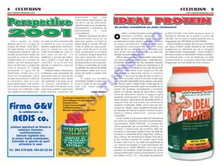 4 5 CULTURISM                                                                                                                                                                        CULTURISM 5 5
www.culturism.freeservers.com                                                                                                                                                              www.culturism.freeservers.com




 Perspective                                                                                                  IDEAL PROTEIN
                                                                        practican]I,        fapt      care
                                                                        influen]eaz` deschiderea de
                                                                        noi s`li [i, pe de alt` parte,
                                                                        datorit` bazei mari de selec]ie,
                                                                                                              Un produs revolu]ionar pe pia]a rom~neasc`


 2001
                                                                        influen]eaz` [i ob]inerea de
                                                                        performan]e           la      nivel
                                                                        competi]ional.                                dat` cu perfec]ionarea continu` a supli-       la 092.510.584. Ve]i pl`ti produsul doar în
                                                                             M`rirea num`rului de s`li [i
                                                                                                              O       mentelor nutritive, observ`m cum,              momentul ridic`rii de la po[t` cu suma de




                                                                                                                                  O
                                                                        de practican]I are [i un rol                  treptat, diferen]ele dintre culturi[tii        149.000, ce include [i taxele po[tale sau la
    Într-o sear`, la [tirile        ar costa s` fac` reclam` s`lii      educativ pentru c` tinerii ar         profesioni[ti [i marea mas` a culturi[tilor amatori    magazinele din IDM REGIE [i VIVA FITNESS.
sportive de la T.V. s-a spus c`     în revist` [i cum ar putea          trebui atra[i în num`r cât mai        se reduc semnificativ. Dac` în 1965 doar                 Dac` trimite]i la adresa de mai sus 3 etichete




                                                                                                                                .R
echipa de fotbal “Inter Sibiu”,     distribui suplimente nutritive în   mare la astfel de preocup`ri.         c~[tig`torul concursului MR. OLYMPIA avea              de “Ideal Protein” pute]i beneficia de analiza
din lipsa banilor, s-a retras din   sala lui. Dup` ce i-am dat          Acum, când din ce în ce mai           bra]e de 50 cm, ast`zi numai în Rom~nia sunt           programului dv. alimentar sau de un program
campionatul diviziei B. Iat` c`     toate informa]iile pe care m-i      mul]i adolescen]ii au început         vreo 20 de concuren]i amatori ce au atins sau          de antrenament individualizat, dac` trimite]i 5
situa]ia economic` destul de        le-a cerut mi-am zis: “s-a          s` consume droguri devenind           dep`[it aceast` dimensiune.                            etichete (odat` cu etichetele trimite]i [i datele -




                                                                                                                       M
proast` în care se afl` ]ara        desfiin]at o echip` de fotbal,      mai apoi infractori, face ca             Ultima descoperire a nutri]ioni[tilor este faptul   ce m~nca]i zilnic, cum v` antrena]i, ce date
noastr` face ca o echip` de         dar a ap`rut o nou` sal` de         atrac]ia pentru practicarea           c`, de[i sunt ideale în stimularea anabolismului,      antropometrice, ce grupe deficitare ave]i).
fotbal, cel mai popular sport       culturism!” [i nu m-am mai          sportului s` fie un act educativ.     proteinele cu vitez` mare de absorb]ie creeaz`         Programele vor fi alc`tuite de Florin Uceanu.




                                                                                                              IS
de la noi din ]ar`, o echip` de     gândit la subiectul care m`         Ar trebui ca prim`riile din toate     „o mic` problem`”, în sensul c` organismul nu le
care a evoluat în cupele            preocupase.                         localit`]ile din ]ar` s` faciliteze   poate absorbi în totalitate [i, mai mult dec~t at~t,
europene, a ajuns s` se                   Perspectivele culturismului   deschiderea s`lilor prin acor-        dup` un timp relativ scurt corpul nu mai are
desfiin]eze. Acest lucru m-a        [i fitnesului, spre deosebire de    darea de spa]ii cu pre]uri mici       aminoacizi la dispozi]ie pentru a sintetiza




                                                                                                  R
f`cut s` m` gândesc dac`            sporturile care au nevoie de        la chirie.                            proteine. E ca [i cum ai vrea s` torni un butoi cu
situa]ia economic` a afectat        finan]are masiv`, sunt destul              În ceea ce prive[te            ap` într-o chiuvet`. Dac` îl torni lent, toat` apa
[i culturismul. Dar nu m-am         de optimiste [i se pare c` se       activitatea revistei noastre sper     va fi preluat` (absorbit`) de scurgerea chiuvetei,




                                                                                                 U
putut gândi prea mult pentru        va evolua ascendent în              ca [i în acest an s` mul]umim         dar dac` îl ver[i în vitez` mare, mult` ap` se va
c` a sunat telefonul [i cineva      continuare. Principalul lucru       cea mai mare parte a                  v`rsa pe l~ng` chiuvet`, dup` ce aceasta se va




                                                                                   LT
mi-a spus c` a deschis o sal`       care face puternic acest sport      cititorilor.                          umple. Din acelea[i considerente, o protein`,
de culturism [i m` întreba cât l-   este m`rirea num`rului de                             Cristian Dulgheru   pentru a fi ideal`, trebuie s` aib` ini]ial o vitez`
                                                                                                              mare de absorb]ie, pentru a asigura rapid
                                                        q çncetine[te mb`tr~nirea celulelor                  prezen]a aminoacizilor în s~nge, dar totu[i s`
                                                        q çnbun`t`]e[te circula]ia s~ngelui                   aib` mai apoi vitez` lent` de absorb]ie pentru a
                                                                          U
  Firma G&V
                                                        q çnt`re[te inima                                     asigura timp de mai multe ore aminoacizii
                                                        q Cre[te imunorezisten]a                              necesari construc]iei. Astfel, dac` sursa de ami-
                                                        q Catifeleaz` pielea                                  noacizi se “stinge” rapid organismul începe apoi
                                                                  C

                                                        q M`re[te capacitatea de efort fizic                  s` distrug` din ]esutul musular construit recent,
            n colaborare cu                                                                                  pentru a ob]ine aminoacizi - proces numit


   REDIS co.
                                                                                                              catabolism.
                                                           P


                                                                                                                 Acum pute]i [i dumneavoastr` s` beneficia]i
                                                                                                              de acest nou progres în domeniul suplimentelor,
                                             O



                                                                                                              comand~nd “IDEAL PROTEIN”, un produs din
   produce aparatur` de fitness [i                                                                            ultima genera]ie de concentrate proteice, ce
                                                                                                              con]ine o dubl` surs` de proteine: 40% din
         culturism (hammer,
                                            T




                                                                                                              proteine cu absorb]ie rapid` [i restul de 60% din
           multifunc]ionale,                                                                                  proteine cu absorb]ie lent`, asigur~nd astfel un
        b`ncu]e reglabile etc)                                                                                flux continuu de aminoacizi în s~nge, timp de 4-
    la pre]uri foarte avantajoase.                                                                            6 ore. Suntem convin[i c`, foarte rapid, toate
    Execut`m [i aparate de sport                                                                              firmele care înc` nu au astfel de suplimente î[i
          utilizabile n cas`.                                                                                vor aduce produsele la noile standarde din
                                                                                                              domeniu [i c` „IDEAL PROTEIN” va fi concurat`
 Tel. 094.579.928; 094.63.22.94                                                                               puternic de acestea. Pute]i beneficia de acest
                                                                                                              produs performant numai comand~ndu-l în scris
                                                                                                              pe adresa O.P.57, C.P.1, Bucure[ti, sau telefonic
 