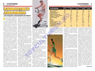 6 5 CULTURISM                                                                                                                                                                             CULTURISM 5 7
www.culturism.freeservers.com                                                                                                                                                                  www.culturism.freeservers.com




 EXERCI¥IILE
                                                                                                                                                     Num`rul caloriilor arse pe minut în func]ie de greutatea corporal`
                                                                                                                    Activitatea                      55 kg          65 kg          75 kg          90 kg      100 kg
                                                                                                                    Mers - 6,5 km/or`                 3,8             4,7            5,5             6,3            7
                                                                                                                    Urcat pe deal                     5,5             6,9            8               9,2           10,5

 AEROBICE                                                                                                           Cobor~re pe ski-uri
                                                                                                                    Fotbal (amatori)
                                                                                                                    Mers pe role 15 km/or`
                                                                                                                                                      5,7
                                                                                                                                                      6,5
                                                                                                                                                     11
                                                                                                                                                                      7,1
                                                                                                                                                                      8
                                                                                                                                                                      3,5
                                                                                                                                                                                     8,5
                                                                                                                                                                                     9,5
                                                                                                                                                                                    16
                                                                                                                                                                                                     9,9
                                                                                                                                                                                                    11
                                                                                                                                                                                                     8,5
                                                                                                                                                                                                                   11
                                                                                                                                                                                                                    2,5
                                                                                                                                                                                                                   21
 parte integrant` a antrenamentelor de culturism                                                                    S`rituri cu coarda (110/min)     10              12,1           14,5            17             19,2




                                                                                                                                     O
                                                                                                                    Alergare (11 km/or`)             10,5            13             15,3             8             20,1


C
       red c` vechea defini]ie a      modern`. Trebuie neap`rat s`                                                  çnot (voinice[te)                10              12,2           15              17             20
       culturismului conform c`-      ar`t`m c` un culturist folo-                                                  Box                               8,4            10             12              14,1           16




                                                                                                                                   .R
       reia „culturismul este spor-   se[te cele mai eficiente                                                      Box-tay                           9,5            11,4           13,5            16             18
tul n care practicantul, folo-       metode cunoscute, pentru c`                                                   Baschet                           7,5             9             11              12,4           14
                                                                                                                    Ciclism (moderat)                 7,5             9             11              12,4           14
sindu-se de gantere, haltere,         `sta este adev`rul. Cu nici un
                                                                                                                    Tenis (amatori)                   7,5             9             11              12,4           14
scripe]i, [i dezvolt` o mus-         alt sport sau combina]ie de




                                                                                                                           M
                                                                                                                    Antrenament în circuit
culatur` masiv`, puternic` [i         sporturi, nu po]i ob]ine o                                                    cu greut`]i mici                  7,5             9             11              12,4           14
propor]ionat`, cu un grad ri-         asemenea dezvoltare mus-                                                      Culturism                         5,4             6,9            8,1             9             10,7
dicat de definire [i vascu-           cular`, iar c~nd este vorba de




                                                                                                                   IS
larizare” poate fi mbun`t`]it`       sl`bire, culturi[tii sunt mae[trii în                                        somatic, cantitatea de calorii        În general, v` recomand s`        prin sc`derea for]ei la exerci]ii.
av~nd n vedere evolu]ia              a „arde” gr`simea f`r` a a-             efectuate cu implicarea unor         consumat` în zilele respective,    începe]i cu 3 antrenamente           În general, se consider` c` pu-
culturismului n ultimii 20 de ani.   fecta masa muscular`. D`m               mu[chi mari [i care folosesc ca      „duritatea” antrenamentelor        aerobice, de maxim 20 de mi-         te]i sl`bi cu maxim 1 kg pe
   În primul r~nd, culturismul        clas` oric`rui a[a zis dietetici-       surs` de energie pentru              cu greut`]i din zilele ce pre-     nute fiecare, în zile neconsecu-     s`pt`m~n`, f`r` a pierde




                                                                                                       R
care a devenit un sport de            an, specialist, etc. Pe de alt`         contrac]ia muscular`, în prin-       ced antrenamentul aerobic          tive [i s` v` urm`ri]i cu aten]ie    mas` muscular`. O sc`dere
mas` în America, din moment           parte, culturi[tii din ziua de azi      cipal, gr`simea corporal` [i         etc.                               progresele.                          mai abrupt` a greut`]ii este
ce are peste 40 de milioane           folosesc din ce în ce mai mult          oxigenul din aer.                                                          Dac` observa]i c` progresul       semn c` a]i „ars” nu numai




                                                                                                      U
de practican]i, include în ca-        aparate complexe în locul                  Este evident c` este mai efi-                                        în for]` [i mas` muscular` este      gr`sime ci [i ]esut muscular, în
drul antrenamentelor exerci]ii        halterelor [i ganterelor.               cient s` sc`p`m de gr`simea                                             încetinit ori stagneaz`, ori [i      timpul eforturilor dumneavoas-




                                                                                        LT
aerobice. La fel [i culturi[tii,         Tocmai din cauz` c` este             corporal` folosind astfel de                                            mai r`u, scade, este clar c` nu      tr`. La fel de important de [tiut
care concureaz`, au des-              cel mai eficient sport în ceea          exerci]ii.                                                              pute]i tolera un asemenea            este c`, de[i antrenamentul cu
coperit [i inclus în programul        ce prive[te modelarea muscu-               Din acest motiv, exerci]iile                                         volum de exerci]ii aerobice [i       greut`]i folose[te ca surs` de
de preg`tire precompeti]io-           laturii, este ales de a[a mult`         aerobice fac parte integrant`                                           trebuie s`-l reduce]i. Experi-       energie pentru contrac]iile
nal` exerci]iile aerobice. U-         lume ca form` de practicare a           din preg`tirea unui culturist [i                                        menta]i cu 2 antrenamente de         musculare -carbohidra]ii, totu[i
                                                                                U
neori ei fac mai multe ore de         exerci]iului fizic.                     trebuie s` [tim c~t mai multe                                           20 de minute sau alege]i o           s-a observat o cre[tere a me-
exerci]ii aerobice pe zi dec~t           C~]i oameni, de 20-30-40 de          despre ele.                                                             form` mai u[oar`. Spre exem-         tabolismului pe termen lung [i
antrenamente cu greut`]i,             ani, dau bani lunar ca s` fac`:            Cel mai important este s`                                            plu, în loc de alergare, alege]i     deci a consumului de calorii în
                                                                       C

pentru a ob]ine acea definire         box, volei, canotaj, lupte etc.,        [tim c~te calorii consum` un                                            mersul rapid sau ciclism lent        repaus dup` un asemenea
extraordinar`, necesar` c~[-          [i c~]i dau bani pe abona-              sportiv în func]ie de tipul de                                          etc.                                 antrenament. Chiar [i dup` o
tig`rii unui concurs.                 mente la s`lile de culturism?           exerci]iu aerobic ales.                                                    Dac` obiectivul dumnea-           noapte de somn, consumul
                                                                P


   Ar fi deci mai corect dac`         Nici nu mai trebuie s` r`spund.            Vezi tabelul al`turat.                                               voastr` este „topirea” rapid`,       metabolic era crescut cu 10%
am spune: „culturismul este              Cea mai mare schimbare în               Trebuie îns` s` [ti]i c`, peste                                      cu orice pre], a stratului de        în urma antrenamentului cu
                                                O



sportul în care practicantul          s`lile de culturism, în ultimii 20      un anumit nivel, exerci]iile                                            gr`sime de sub piele, a[a cum        greut`]i, din seara prece-
utilizeaz` cele mai eficiente         de ani, a fost invazia de apa-          aerobice pot împiedica un                                               este cazul unui culturist aflat      dent`. Aceasta este explica]ia
mijloace cunoscute pentru a-[i        rate pentru exerci]ii aerobice.         culturist s` progreseze în ce                                           înaintea unui concurs, trebuie       faptului c` unii culturi[ti pot s`
                                               T




dezvolta o musculatur` ma-               Uneori p~n` la 25% din spa-          prive[te masa muscular`. Care                                           s` „uita]i” de cre[terea în for]`    sl`beasc` doar cu regim ali-
siv`, propor]ionat`, simetric`,       ]iul unor s`li ca „Gold’s Gym”,         este acel nivel?                                                        [i mas` [i s` m`ri]i num`rul [e-     mentar [i antrenamente cu
armonioas` cu un grad înalt           „World Gym”, „Nautilius”, „Po-             Este o întrebare la care                                             din]elor aerobice la 4-7 pe          greut`]i. Din p`cate, nu to]i
de vizibilitate prin diminuarea       werhouse” etc., este ocupat             r`spunsul nu este a[a de                                                s`pt`m~n` a c~te 40-60               suntem la fel de bine dota]i
la minim a gr`simii de sub            cu aparate pentru alergat,              simplu pentru c` nu exist` un                                           minute. Iar`[i trebuie s` fi]i       genetic de la natur`, în privin-
piele”.                               pedalat, urcat sc`ri etc. ßi la         singur r`spuns valabil pentru                                           aten]i pentru c` un volum            ]a asta [i trebuie s` apel`m la
   Nu am preten]ia c` eu am           noi se va înt~mpla la fel.              to]i, a[a cum ne-ar pl`cea.                                             prea mare de antrenamente            exerci]ii aerobice pentru a
enun]at cea mai bun` defini-             Exerci]iile aerobice sunt exer-         Exist` o mare varietate în                                           aerobice poate duce la pier-         sc`pa de kg de gr`sime ne-
]ie a culturismului, dar mi se        ci]ii ritmice, de mic` sau medie        ceea ce prive[te toleran]a la                                           derea de mas` muscular`,             dorite.
pare destul de complet` [i de         intensitate, de lung` durat`,           efort aerobic în func]ie de tipul                                       lucru ce se manifest` imediat                            Florin Uceanu
 