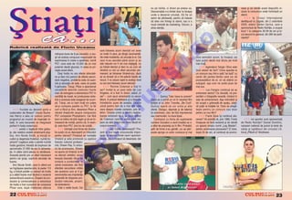 nu pe hårtie, ci direct pe pielea sa.                                                  veze [i s` vånd` acest dispozitiv in-
                                                                                                                                  Deocamdat` s-a limitat doar la bicep[i                                                 clusiv la concursuri unde nchiriaz` un
                                                                                                                                  unde a desenat omule]i. S` fie un                                                      stand.
                                                                                                                                  semn de plictiseal`, pentru c` trebuie                                                    lll la Crosul Interna]ional
                                                                                                                                  s` stea ore ntregi la stand, sau e o                                                  desf`[urat la Zagreb, din 2 octombrie
                                                                                                                                  nou` metod` de marketing. Oricum, a                                                    2005, atletul {tefan Oprina, care e
                                                                                                                                  atras aten]ia.                                                                         sponsorizat de Redis Nutri]ie, a ocupat
                                                                                                                                                                                                                         locul 1 la categoria 30-39 de ani [i lo-
                                                                                                                                                                                                                         cul secund la general, din 280 de parti-
                                                                                                                                                                                                                         cipan]i?




                                                                                                                                                           O
                                                                                               Ron n ie Col eman
                                                                                                 n        l    n
                                                                                                   „on air“
                                                                                                       n    “




                                                                                                                                                         .R
                                                                                         care folosesc acum steroizii vor avea                                                           Serg io Ol iva
                                                                                                                                                                                            g     l
                                             milioane bune de $ pe cercet`ri, a reu- un motiv n plus, pe lång` recomand`-
                                             [it s` izoleze compusul responsabil de rile mele insistente, s` renun]e la ei. Cei                                                bine semn`m acum, la nceput, pe
                                             suprimarea n creier a apetitului, numit care m-au ascultat pån` acum [i au                                                       bani pu]ini decåt mai tårziu pe mult




                                                                                                                                             M
                                             P57, care este de 10.000 de ori mai stat naturali vor fi cei mai cå[tiga]i, nu                                                    mai mul]i.
                                             puternic decåt glucoza, n ceea ce pri- au folosit steroizi [i deci nu au cum s`                                                     lll legendarul Sergio Oliva este
                                             ve[te acest efect.                          r`mån` cu nici un efect secundar per-                                                 nc` adulat de fani? Orice apari]ie la
                                                 De[i hodia nu are efecte stimulati- manent, iar folosirea Viraloid-ului, dac`                                                 un concurs sau ntr-o sal` “se las`” cu




                                                                                                                                  IS
                                             ve [i deci nici pericol de efecte secun- se va dovedi c` e ntr-adev`r lipsit` de                                                 cereri din partea fanilor care vor s`
                                             dare negative, problema este c` supri- riscuri, i va aduce rapid la acela[i nivel                                                pozezeal`turi de el, ori s` ob]in` un
                                             m` [i senza]ia de sete, ceea ce poate cu cei care folosesc acum steroizii.                                                        autograf, a[a cum ne arat` poza de
                                             fi periculos. Totu[i, Pfizer a abandonat       lll Ronnie Coleman a fost n                     Lou Ferig n o
                                                                                                                                               u     g                         mai sus.




                                                                                                                    R
                                             cercet`rile datorit` costurilor foarte aer? Invitat la un post radio din Los                                                         lll Lou Ferigno continu` s` se
                                             mari de extragere a elementului P57 n Angeles, el a fost n direct, adic` „n                                                    antreneze serios? Ca dovad`, v` pre-
                                             cantit`]i de mas`, iar producerea sinte- aer“ – cum spun americanii) cu ascul-           lll Quincy Talor trece la actorie?       zent`m o fotografie recent`, intrånd n




                                                                                                                   U
                                             tic` a acestuia este exagerat de scum- t`torii. A preluat telefoane [i a r`spuns     Dup` ce a primit un rol n recentul film     sala de antrenament. A[a nenc`lzit [i
                                             p`. Totu[i, cei cu bani mul]i vor putea ntreb`rilor puse de ace[tia. Ocazie         poli]ist al lui John Travolta, „Be Cool“,    tot ocup` o gr`mad` de spa]iu, uita]i-
                                             s`-[i cumpere pastile cu P57, la fel unic` pentru fani de a mai afla cåte            Quincy sper` c` vor urma [i alte             v` pu]in la bra]ele lui. Oare se preg`-




                                                                                                   LT
    lll fructele au devenit parte a          cum a f`cut [i Ann, deoarece Pfizer a ceva despre marele campion, prin te-           oferte. Desigur, depinde [i de talentul      te[te pentru un concurs sau doar            {tef an Oprin a n d reapa
                                                                                                                                                                                                                              f n      n n
costumelor de fitness? Ursula Bucha-         våndut drepturile asupra compusului lefon. Ocazie unic` [i pentru realiza-           lui actoricesc, c`ci, de fizic impresionat   pentru un nou film?
nes Henry a ales un costum pentru            P57 companiei Phytopharm. Cei f`r` toarea emisiunii de a se poza al`turi             sau memorabil, nu duce lips`.                   lll Frank Zane [i continu` afa-
programul pe muzic` de inspira]ie tri-       bani va trebui s` ]in` regim [i s` se fo- de Coleman care,fie vorba ntre noi,           Contractul cu firma de suplimente        cerea? V` aminti]i c`, prin 1980, Frank      lll noi sportivi sunt sponsoriza]i
bal`, n care bananele se integreaz`         loseasc` de voin]`, pentru c`, n esen- pare s` aib` bra]ul mai mare decåt tot       nutritive Scivation a venit imediat ce s-    ncepuse s` fac` reclam` [i s` vånd`      de Redis Nutri]ie? Daniel Dumitriu,
perfect n fusta costumului
    lll exist` o leg`tur` ntre gr`su-
                                             ]`, asta face P57, ]ine loc de voin]`.
                                                 lll chimi[tii unei firme din Austra-
                                                                                          U
                                                                                         corpul acesteia.
                                                                                            lll Jay Cutler deseneaz`? Pre-
                                                                                                                                  a aflat de prezen]a sa n film. Probabil,
                                                                                                                                  [efii de firm` s-au gåndit: „nu se [tie“,
                                                                                                                                                                               un aparat simplu numit „Leg Blaster“,
                                                                                                                                                                               pentru antrenarea picioarelor? Ei bine,
                                                                                                                                                                                                                         campion national de juniori la tenis de
                                                                                                                                                                                                                         cåmp [i lupt`torul din circuitul LK,
]a, dar celebra vedet` american` play-       lia sus]in c` au descoperit un nlocuitor zent la mai toate concursurile impor-      poate ajunge un actor cunoscut [i mai        dup` 25 de ani, el continu` s` promo-     Ionu] „Pitbull-ul“ Atodiresei.
                                                                                 C
boy, Ann Nicole Smith, [i micu]ii lo-        pentru steroizi? Produsul se nume[te tante, la standul firmei care-l sponsori-
cuitori ai de[ertului Kalahari, numi]i bo-   Viraloid [i este promovat cu ajutorul zeaz`, Jay a nceput s` deseneze, dar
[imani? Leg`tura este o plant` numit`        fostului culturist profesio-
                                                                         P

hodia gardonii, folosit` de bo[imani de      nist, Shawn Ray. |n artico-
aproximativ 27.000 de ani n alimenta-       lul de promovare, Shawn
]ie, n zilele cånd plecau la vån`toare.     ne spune c` Viraloid, la fel
                                                               O


Aceast` plant` are un efect interesant       ca sterozii sintetici, acce-
pentru cei gra[i, suprim` senza]ia de        lereaz` dramatic ritmul de
foame.                                       sintez` a proteinelor n
                                                       T



    Ann Nicole Smith, care n ultimii ani    celule musculare, dar f`r`
se ngr`[ase spectaculos, la peste 110       efectele secundare oribile
kg, a folosit pastile cu extract de hodia    ale acestora cum ar fi gi-
[i a sl`bit foarte mult f`cånd o reclam`     necomastia sau impoten]a
extraordinar` acestora. Dreptul de pro-      generat` de stoparea pro-
ducere [i comercializare a extractului       duc]iei naturale, proprii,
de hodia a fost cump`rat de compania         de testosteron.                                                                                   A l in Pan aite ( an tren or)
                                                                                                                                                    n   n          n     n
Pfizer care, dup` cheltuirea cåtorva             Este o veste bun`. Cei Jay Cu tl er u l                                                           [i Ion u ] A tod ires ei
                                                                                                                                                        n         d    s                                Dan iel Du mitriu
                                                                                                                                                                                                          n l u         u

22                       &FITNESS                                                                                                                                                                                                            &FITNESS
                                                                                                                                                                                                                                                          23
 