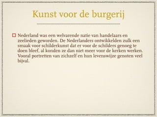 Cultuur Van De Burgerij  Schilderkunst V5