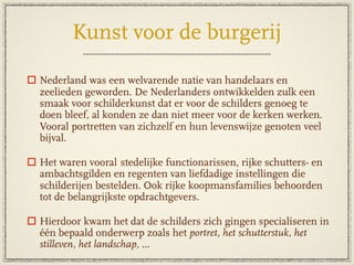 Cultuur Van De Burgerij  Schilderkunst V5
