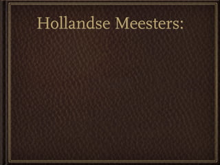 Cultuur Van De Burgerij  Schilderkunst V5