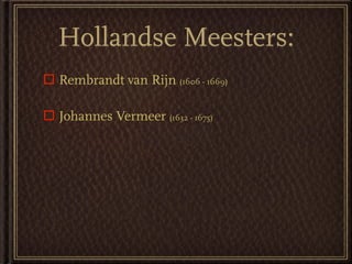 Cultuur Van De Burgerij  Schilderkunst V5