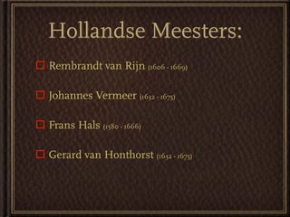 Cultuur Van De Burgerij  Schilderkunst V5