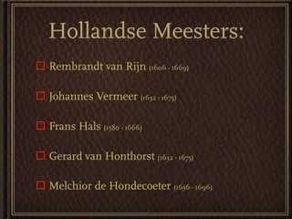 Cultuur Van De Burgerij  Schilderkunst V5