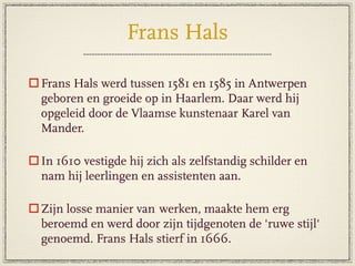 Cultuur Van De Burgerij  Schilderkunst V5