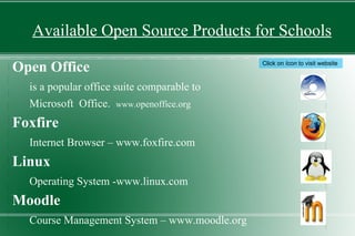 Available open source software for schools 