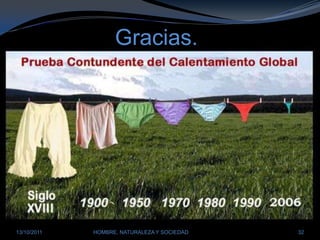 Gracias.28/03/2011HOMBRE, NATURALEZA Y SOCIEDAD32