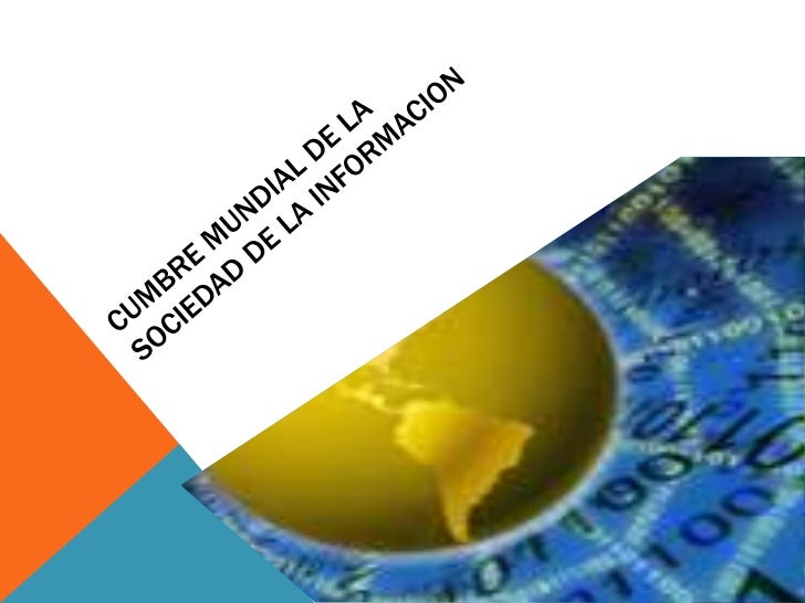 Cumbre mundial de la sociedad de la información