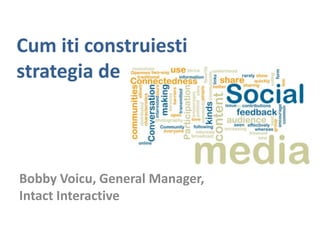 Cum iticonstruiestistrategia de Bobby Voicu, General Manager, Intact Interactive 