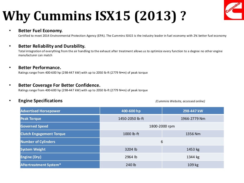 Cummins Customer Engineering Presentation