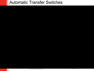 Automatic Transfer Switches
NFPA110 Overview
 