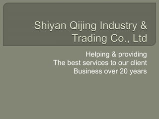 Helping & providing
The best services to our client
Business over 20 years
 