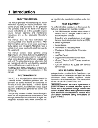 Cummins onan dghd generator set with power command 1301 controller ...