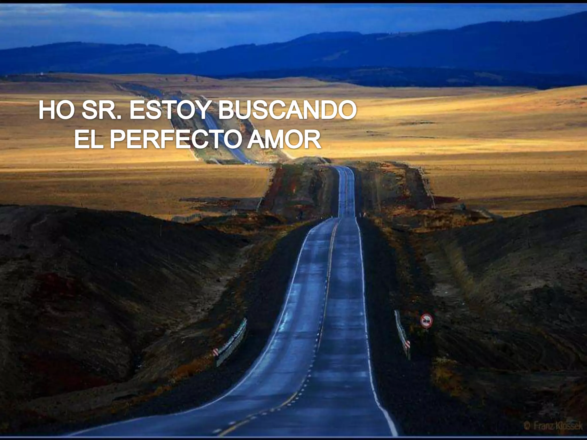 HO SR. ESTOY BUSCANDO EL PERFECTO AMOR