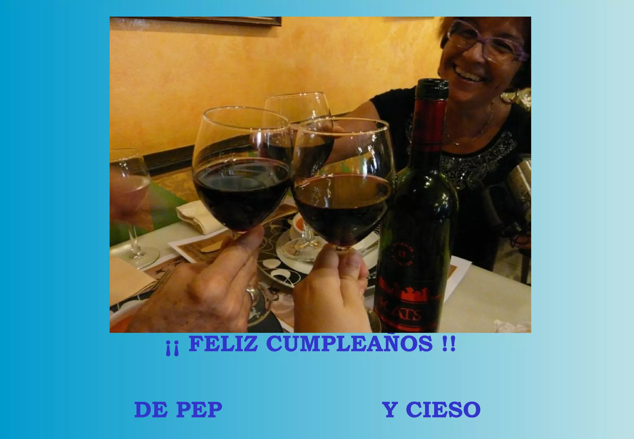 Y CIESO DE PEP ¡¡ FELIZ CUMPLEAÑOS !!