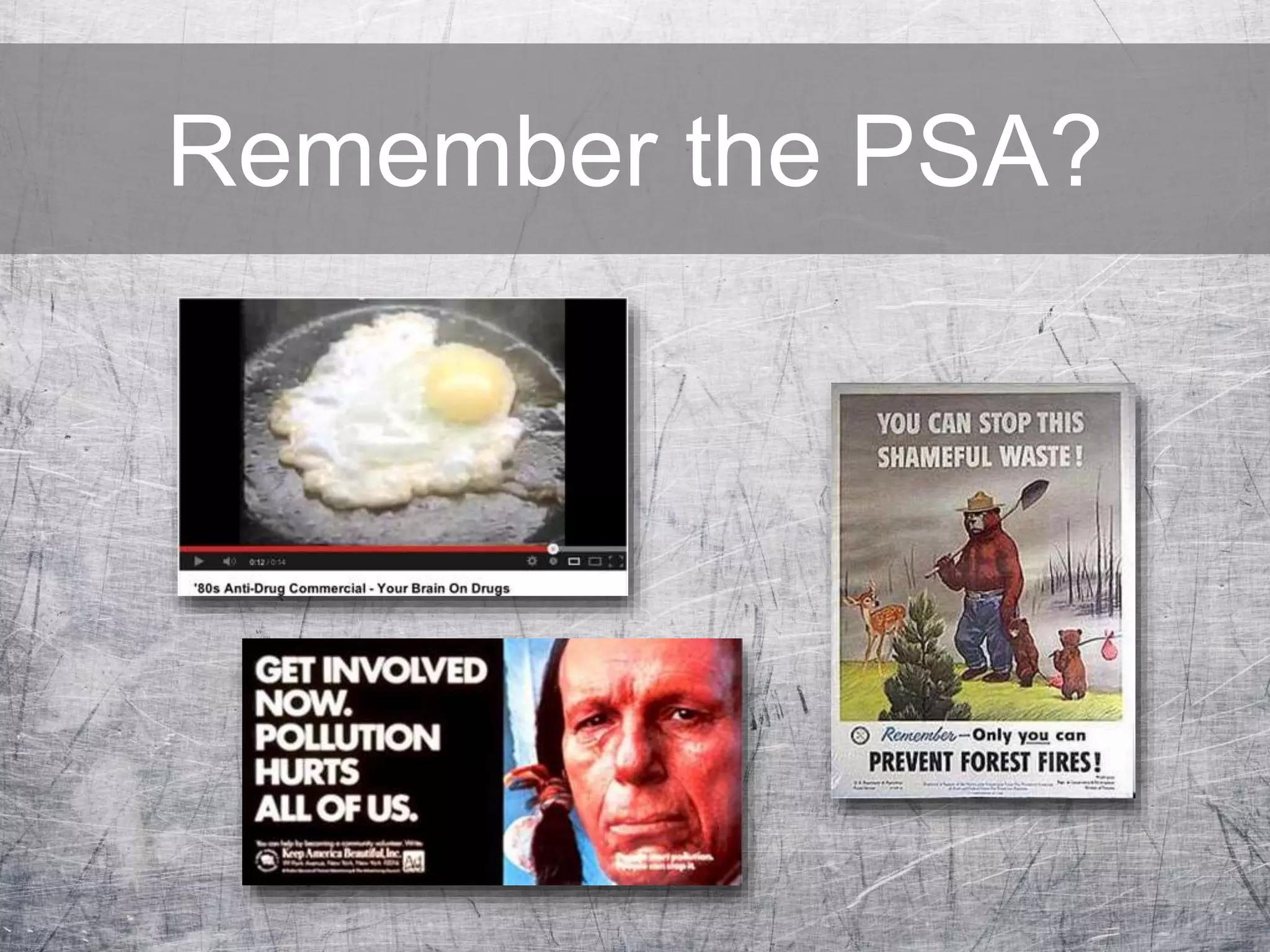 Remember the PSA?
 